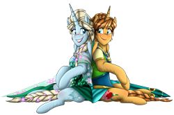 Size: 3139x2089 | Tagged: safe, artist:namygaga, anna, elsa, frozen (movie), ponified