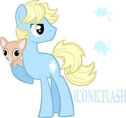 Size: 1461x1373 | Tagged: safe, artist:looji, oc, oc only, oc:iconicflash, dog, earth pony, pony, solo