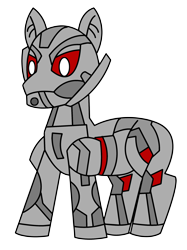 Size: 1838x2451 | Tagged: safe, artist:yanows03, robot, avengers, avengers: age of ultron, marvel, ponified, ultron