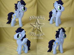 Size: 1024x767 | Tagged: safe, artist:sunflowertiger, soarin', custom, irl, old cutie mark, photo, plushie