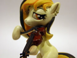 Size: 1024x768 | Tagged: safe, artist:alexcroft1991, oc, oc only, pony, bipedal, catherine, irl, photo, sculpture, solo, violin