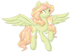 Size: 3000x2200 | Tagged: safe, artist:piichu-pi, oc, oc only, oc:fauna flitter, flower, solo