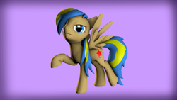 Size: 3000x1687 | Tagged: safe, artist:luminousdazzle, oc, oc only, oc:rack redstar, 3d, solo