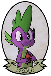 Size: 529x784 | Tagged: safe, artist:enma-darei, spike, dragon, bust, gem, portrait, simple background, solo, transparent background