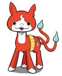 Size: 882x1073 | Tagged: safe, artist:phoenixperegrine, cat, youkai, creepy, crossover, jibanyan, nekomata, ponified, yo-kai watch