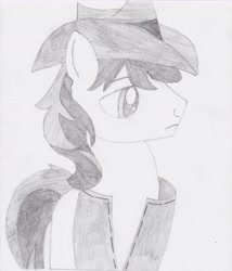 Size: 5072x5938 | Tagged: safe, artist:jordan1997, braeburn, absurd resolution, monochrome, sketch, solo