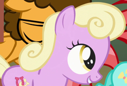 Size: 1108x748 | Tagged: safe, screencap, cheese sandwich, luckette, strawberry ice, pinkie pride, colt, filly, younger