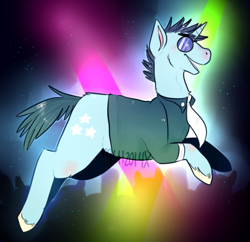 Size: 695x673 | Tagged: safe, artist:mathematical-cat, neon lights, rising star, solo, unshorn fetlocks