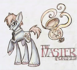 Size: 2751x2493 | Tagged: safe, artist:kriahfox, doctor who, ponified, solo, the master, traditional art