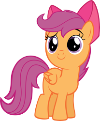 Size: 6627x8000 | Tagged: safe, artist:jailboticus, scootaloo, somepony to watch over me, absurd resolution, bow, cute, cutealoo, simple background, solo, transparent background, vector