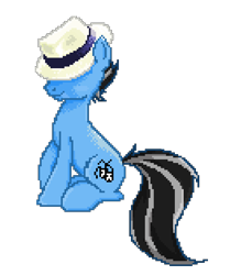 Size: 525x628 | Tagged: safe, artist:capreola, oc, oc only, oc:silver lining, fallout equestria, pixel art, solo