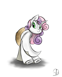 Size: 800x1000 | Tagged: safe, artist:phuocthiencreation, sweetie belle, anthro, ao dai, clothes, cute, diasweetes, solo, traditional dress, vietnam