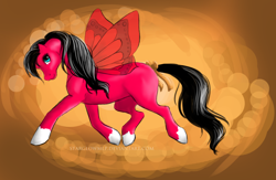 Size: 1326x865 | Tagged: safe, artist:glownshowpony, oc, oc only, g1, backstage beauty, fairy pony, solo