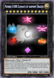 Size: 419x610 | Tagged: safe, derpibooru import, card, elements of harmony, numbers, yu-gi-oh!