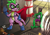 Size: 1131x800 | Tagged: safe, artist:vavacung, humdrum, mane-iac, spike, dragon, comic:taming the mane-iac, power ponies (episode), fanfic art, patreon, power ponies, story included