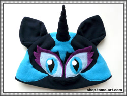 Size: 1000x750 | Tagged: safe, artist:facja, nightmare moon, craft, hat, solo