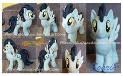 Size: 1024x631 | Tagged: safe, artist:phoenixplushies, soarin', custom, irl, photo, plushie, solo