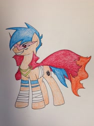 Size: 2448x3264 | Tagged: safe, artist:scarlet-spectrum, kamina, ponified, solo, tengen toppa gurren lagann, traditional art