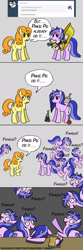 Size: 640x1920 | Tagged: safe, artist:peichenphilip, carrot top, golden harvest, sea swirl, seafoam, too many pinkie pies, cave, cave pool, comic, mirror pool, multeity, sea swirl the attention horse, tumblr