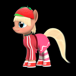 Size: 256x256 | Tagged: safe, artist:veryoldbrony, 3d, solo, sugar rush, taffyta muttonfudge