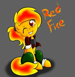 Size: 825x851 | Tagged: safe, artist:alazak, oc, oc only, oc:red fire, chibi