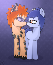 Size: 500x622 | Tagged: safe, artist:mixkitty, akatsuki, konan, naruto, pain, pain (naruto), ponified