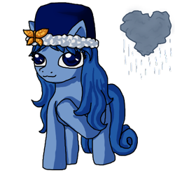 Size: 400x400 | Tagged: safe, artist:wyrdfayth, fairy tail, juvia lockser, ponified, solo