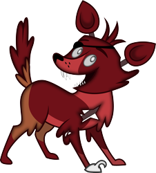 Size: 3000x3323 | Tagged: safe, artist:theshadowstone, winona, fox, animatronic, eyepatch, five nights at freddy's, foxy, high res, patch, simple background, transparent background, vector