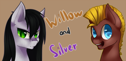 Size: 1280x618 | Tagged: safe, artist:murzik-teijiro, oc, oc only, lamia, original species, ask willow and silver