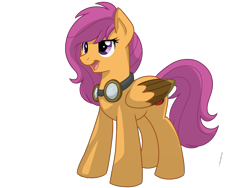 Size: 1024x768 | Tagged: safe, artist:itstaylor-made, scootaloo, older, simple background, solo, transparent background, vector