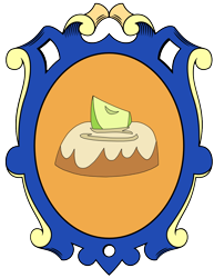 Size: 816x1056 | Tagged: safe, artist:lord-giampietro, apple cobbler, apple family member, coat of arms, cutie mark, heraldry, simple background, solo, transparent background