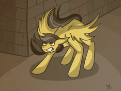 Size: 1024x768 | Tagged: safe, artist:xxmaishaxx, derpibooru import, daring do, missing accessory, solo