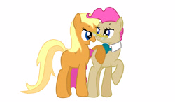 Size: 1600x960 | Tagged: safe, artist:wingscanspeak, apple cobbler, mayor mare, apple family member, non-dyed mayor, pink mane