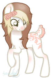 Size: 478x720 | Tagged: safe, artist:jewei-chan, oc, oc only, oc:marigolden, earth pony, pony, solo