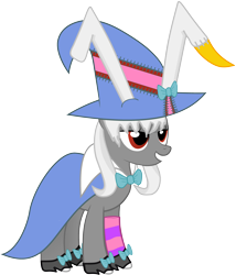 Size: 3600x4200 | Tagged: safe, artist:1cjb, artist:gabrielwoj, absurd resolution, bowtie, bunny ears, clothes, crossover, irisu kyouko, irisu syndrome, ponified, shoes, simple background, sock, socks, transparent background, vector