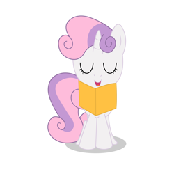 Size: 1600x1600 | Tagged: safe, artist:kyreart, sweetie belle, eyes closed, music, singing, solo