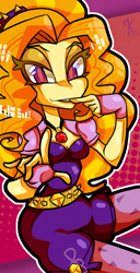 Size: 432x845 | Tagged: safe, artist:kaliptro, adagio dazzle, equestria girls, rainbow rocks, female, gem, siren gem, solo