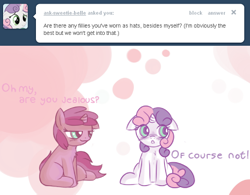 Size: 480x375 | Tagged: safe, artist:haute-claire, ruby pinch, sweetie belle, ask, ask ruby pinch, tumblr