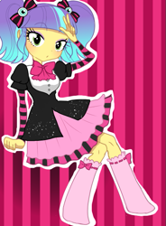 Size: 441x600 | Tagged: safe, artist:weiliy, pixel pizazz, equestria girls, rainbow rocks, pixiv, solo