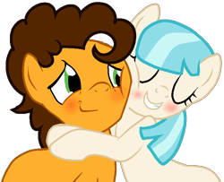 Size: 771x625 | Tagged: safe, artist:assa-chan, cheese sandwich, coco pommel, base used, blushing, cheesecoco, female, male, shipping, straight