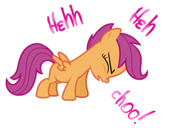 Size: 2048x1536 | Tagged: safe, artist:proponypal, scootaloo, fetish, filly, nostrils, sneezing, sneezing fetish, solo, spray