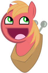 Size: 870x1320 | Tagged: safe, artist:elcomber, big macintosh, earth pony, pony, awesome face, male, simple background, solo, stallion, transparent background, vector