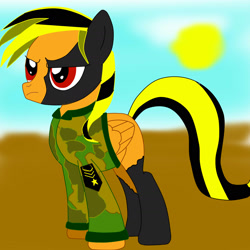 Size: 1600x1603 | Tagged: safe, pegasus, pony, fanart, female, mare, solo, wings