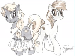 Size: 1959x1472 | Tagged: safe, artist:andypriceart, oc, oc only, oc:ruby blossom, oc:wishy washy, sepia