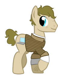 Size: 1024x1326 | Tagged: safe, artist:miles-upshur, outlast, outlast: whistleblower, ponified, waylon park