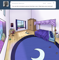 Size: 1280x1304 | Tagged: safe, artist:7nights, ask, ask human luna, room, tumblr