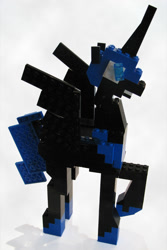 Size: 800x1200 | Tagged: safe, artist:scootabyte, nightmare moon, lego, photo, solo