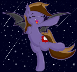 Size: 1024x956 | Tagged: safe, artist:armageddin, oc, oc only, oc:crimson moon, bat pony, pony, solo