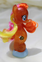 Size: 2848x4272 | Tagged: safe, artist:tiellanicole, sea pony, brushable, custom, honeybuzz, irl, photo, solo, toy