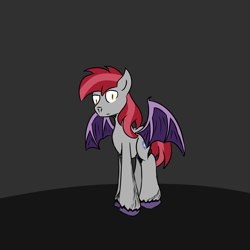 Size: 3000x3000 | Tagged: safe, artist:bigmackintosh, oc, oc:skurge, bat pony, pony, night guard, tumblr